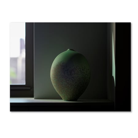 Geoffrey Ansel Agrons 'Green Oviform' Canvas Art,24x32